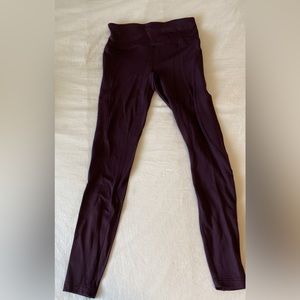 Lulu lemon leggings - Size 6, plum coloured.